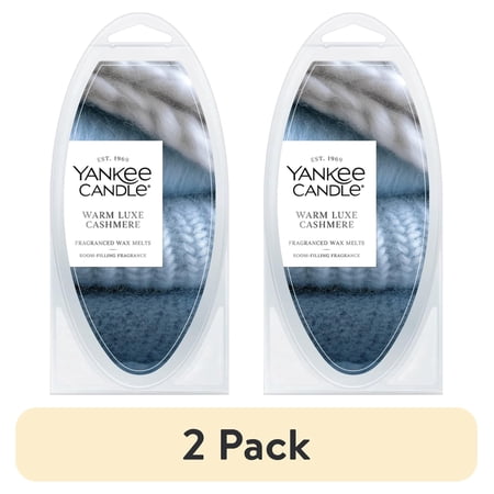 (2 pack) Yankee Candle Warm Lux Cashmere Fragranced Wax Melts (Single Pack)