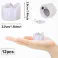 thumbnail image 2 of 12-Pack Flameless LED Tea Lights with 3 Color Modes (Yellow/Warm White/White) - Flickering/Steady Light, Melted Edge Design, CR2032 Battery Included, 150+ Hours Long-Lasting, Safe for Halloween,, 2 of 7