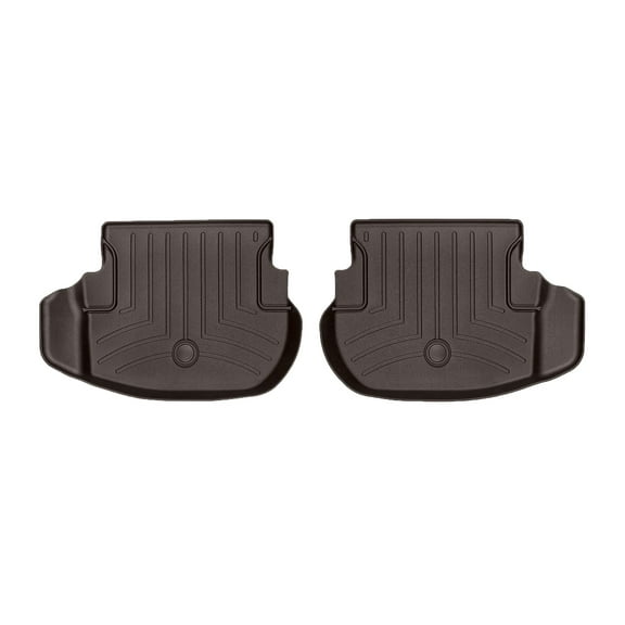 WeatherTech Custom Fit FloorLiners compatible with Mercedes E-Class Coupe, AMG E 53 Cabriolet, AMG E 53 Coupe, E-Class, AMG E 53, E-Class Cabriolet - 2nd Row (2-Piece Liner), Cocoa