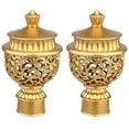 thumbnail image 5 of CTIRCHIU Window Curtain Rod Finials Golden 6Pcs 4.7x2.6x2.6in, 5 of 10