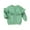Green, variant on Posijego Little Girls Spring Jackets Ruffle Long Sleeve Button Closure Casual Outwear Girls Clothes