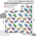 thumbnail image 5 of Monster Cartoon Truck White Pattern Teens Toddler Nap Mat with Pillow, Sleeping Mat Bag for Preschool Daycare 50"x20", 5 of 6