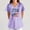 01-Purple, variant on 4th of July Scrub Tops for Women 250 Anniversary USA Soft Stretch V-Neck Medical Scrub Tops with Pockets 01-Purple XXL