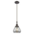 thumbnail image 6 of 447-1P-PN-G173 Innovations Lighting Fulton - 1 Light Cord Hung Mini Pendant-7 Inch Wide and 10.13 Inch Tall-Polished Nickel Finish-Light Smoke Glass, 6 of 7