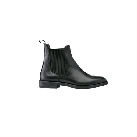 

ellos Leather Chelsea Boots| Wide Width | Short Ankle Boot | Comfortable Women s Winter Shoes - 12 WW Black