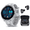 White+Black EarBuds, variant on Garmin Forerunner 965 Premium GPS Running and Triathlon Smartwatch with AMOLED Touchscreen Display, Titanium Bezel with Whitestone Silicone Band with Wearable4U White EarBuds Bundle