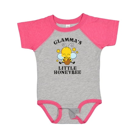 

Inktastic Cute Bee Glamma s Little Honeybee with Stars Gift Baby Boy or Baby Girl Bodysuit