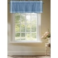 thumbnail image 3 of Solid Color Valances for Windows, Rod Pocket Kitchen Valance Curtains - Soft & Washable Small Window Treatment for Living Room, Bathroom, Royal Blue 54x18inch, 1 Panel, 3 of 9