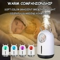 thumbnail image 3 of Small Cool Mist Humidifier, Portable Mini Humidifier with Color Breathing light, USB Personal Desktop Humidifier for Baby Bedroom Travel Office Home, Auto Shut-Off and Quiet, 3 of 7