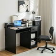 thumbnail image 2 of Costway 22" Wide Computer Desk Writing Study Laptop Table w/ Drawer & Keyboard Tray Black, 2 of 11