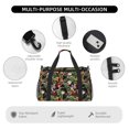 thumbnail image 4 of Easygdp Watercolor Tropical Flowers Bolsa de Gimnasio, Bolsa de Viaje Duffel, Bolsa de Fin de Semana con Compartimentos, Bolsa de Mano para Noche, 4 of 7