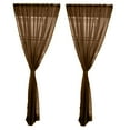 thumbnail image 1 of GUOOL 2 Panel Kitchen Curtain Door Window Voile Drape Coffee - 200x200cm Coffee 100x200cm, 1 of 9