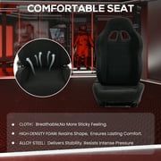 Supllueer Gaming Racing Simulator Cockpit With Black Seat & Monitor Mount Fit Logitech Thrustmaster T248 T300.Excluding electronic devices