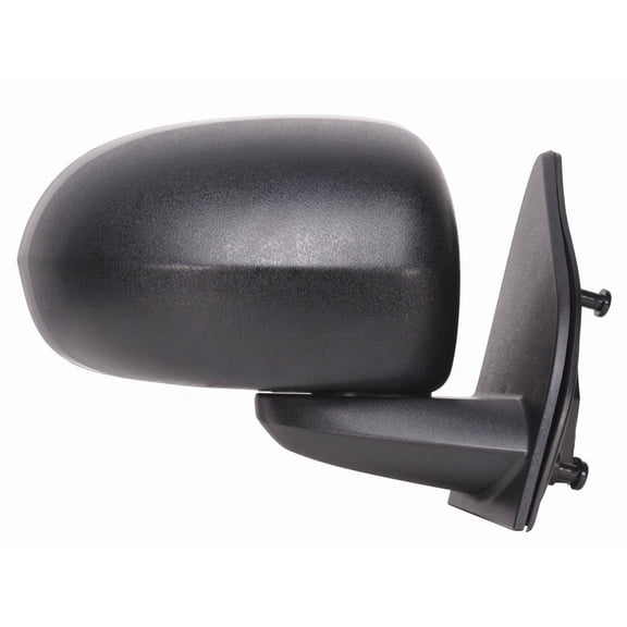 60131C - Fit System Passenger Side Mirror for 07-17 Jeep Compass, black, foldaway, Manual (will not fit 2017 New design)