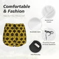 thumbnail image 6 of Lsque Sunflowers 3 Printed Women's Running Shorts with Liner Pockets,Elastic Quick Dry Workout Athletic Gym Yoga Shorts,Womens High Waist Shorts-Large, 6 of 9