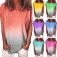 thumbnail image 3 of Limei Women's Plus Size Summer Casual Short Sleeve Round Neck Tee Tops, 3 of 6