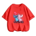 thumbnail image 5 of Camiseta de verano para niños, camiseta de Stitch Kawaii, camiseta de Stitch para niñas, ropa informal de dibujos animados de Disney Stich, traje de camión para niños y niñas, 5 of 5