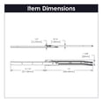 thumbnail image 2 of Hickory Hardware P1750-16-W-5B 16 in. Side Mount Drawer Slide, White - Pack of 5, 2 of 6