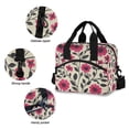 thumbnail image 3 of FORMRS Reusable Lunch Bag for Work School Leakproof Insulated Cooler with Adjustable Shoulder Strap, Pink Flowers, 3 of 6