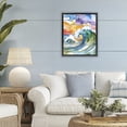 thumbnail image 3 of Stupell Industries Tropical Vibrant Sunrise Surf Black Floating Frame Canvas Art, 17 x 21, by Shelly Craig, 3 of 8