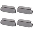 thumbnail image 1 of Cuerpo de conduit de PVC tipo C de 3/4 pulgada, 4 piezas, gris, CKVIHAV, 1 of 7