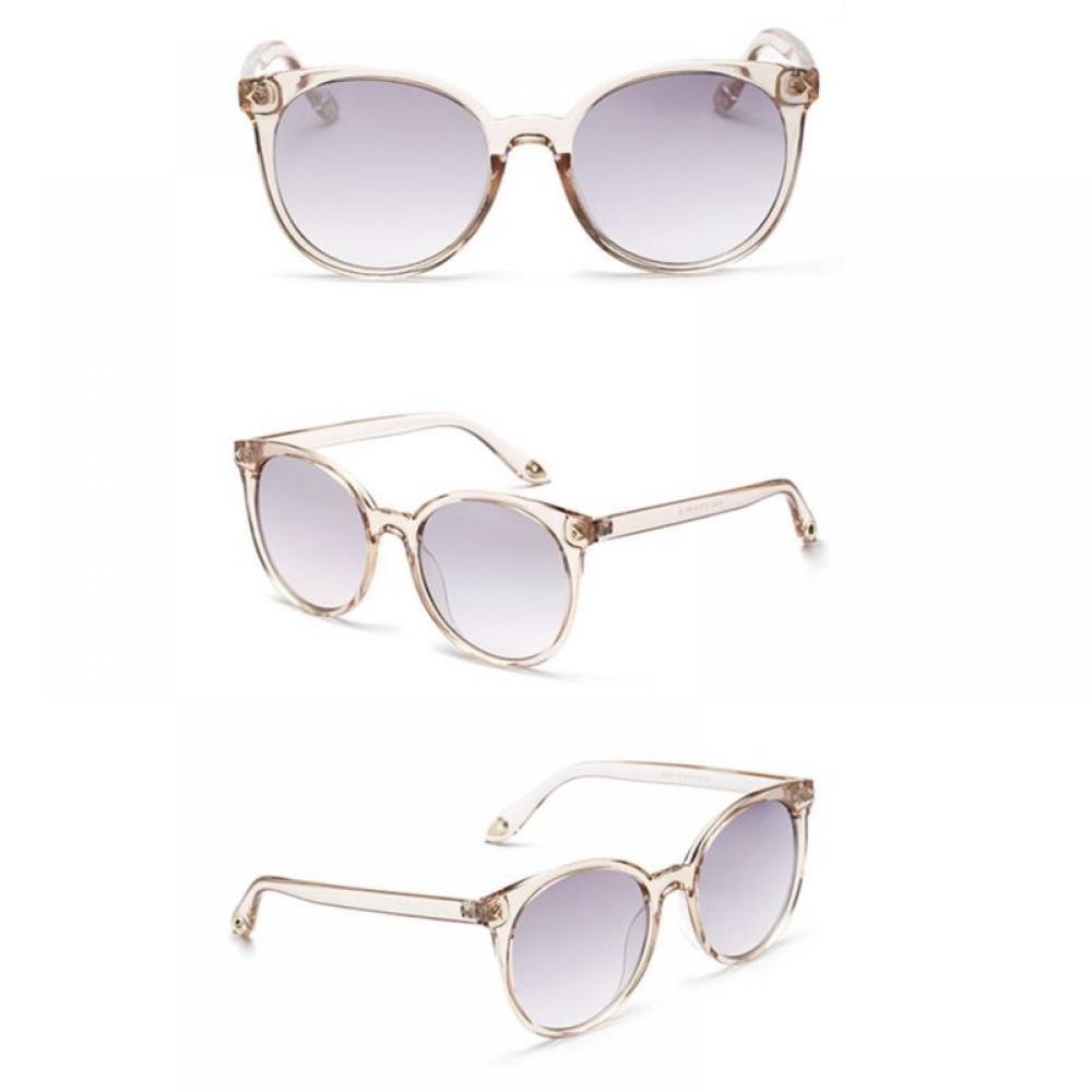 Retro Round Transparent Frame Sunglasses Women Men Brand Designer Sun Glasses for Women Alloy Mirror Sunglasses Ray Ladies - image 4 of 4