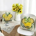 thumbnail image 6 of Summer Aloha Cartoon Mouse Decorative Throw Pillow Covers 18 x 18 Set of 4, Watermelon Lemon Red Green Porch Patio Outdoor Home Decor, Eucalyptus Leaves Polka Dot Seasonal Couch Cushion Case, 6 of 6