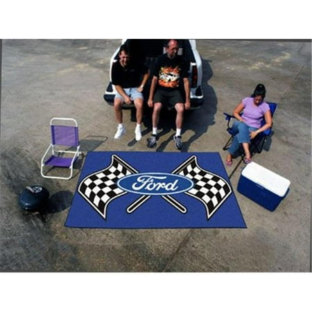 Fan Mats Jrfan 15868 Ford Racing Tailgater Floor Mat 44 Blue 44