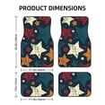 thumbnail image 2 of XMXT Waterproof Floor Mats for Cars, Star Seamless Pattern Non-Slip Universal Fit Auto Carpet Car Decor Mat for Women Men, Set of 4, 2 of 6