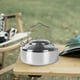 thumbnail image 4 of Camping Kettle Mini 1L Portable Tapot Mochilado de hambre de caminata Silver Silver, 4 of 8