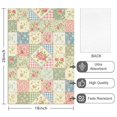 thumbnail image 2 of 2 Pcs Pioneer Flower Floral Print Pattern Kitchen Towels, Funny Microfiber Dish Towel Set, 18" X 26" Tea Towels, 2 of 6