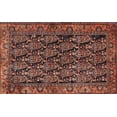 thumbnail image 1 of Ahgly Company Tapis Rectangulaire Traditionnel Lavable en Machine, Rouille Rose, 9 Pieds x 12 Pieds, 1 of 7