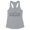 Heather Grey, variant on Skyline Bangkok Tank Top Fitted Racerback Women's Large White