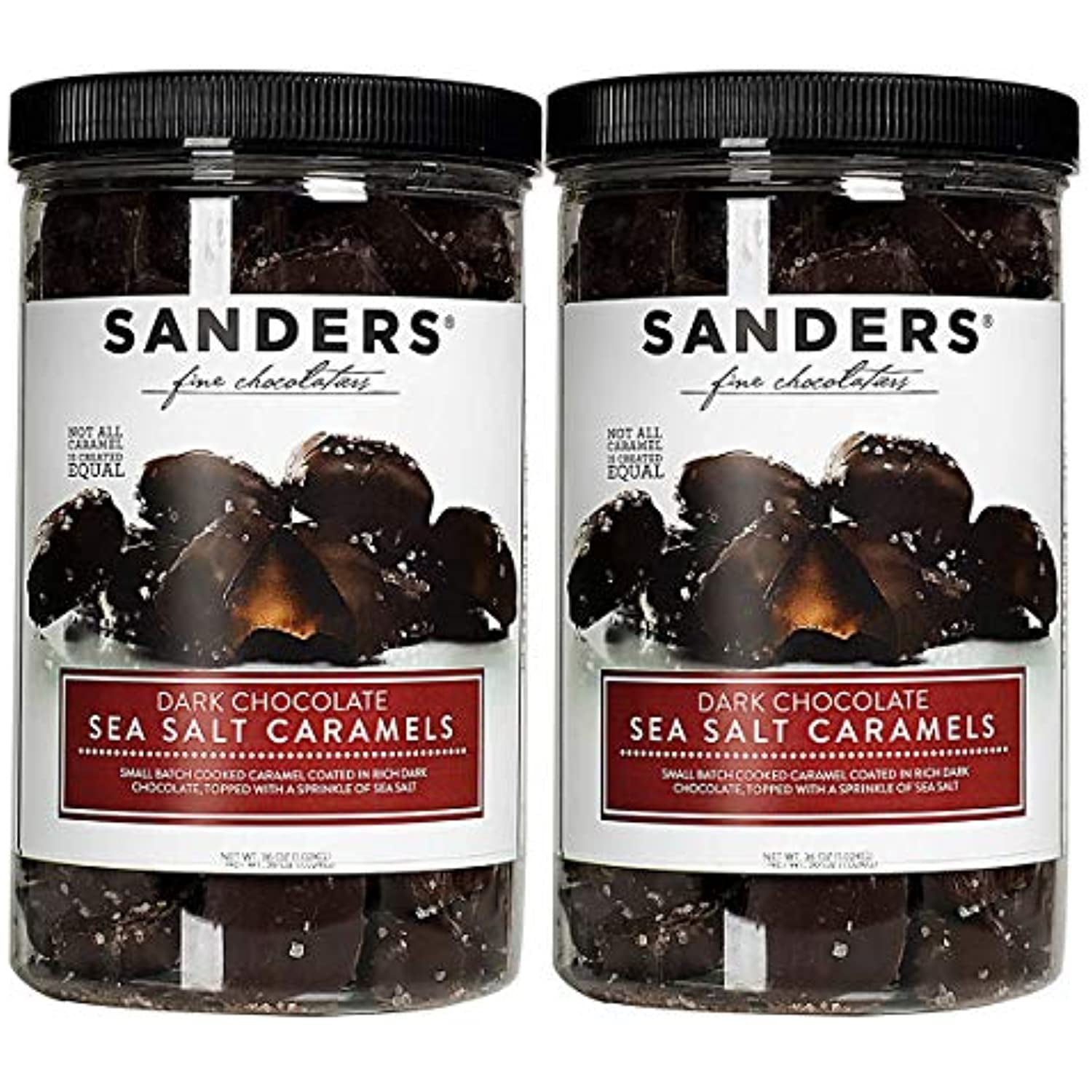 Sanders Dark Chocolate Sea Salt Caramels 36 oz.Each ,( 2pack