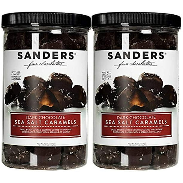 Sanders Dark Chocolate Sea Salt Caramels 36 oz.Each ,( 2pack )