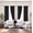 Black, variant on Gorgeous Home Linen Set of 2 Panels Noa Blackout Thermal Lined Window Curtain Drapes With Grommets For Bedroom Navy Color 63" length