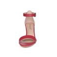thumbnail image 2 of BLISSFUL STEP Sandales pour Femmes à Talon Kitten à Bride à la Cheville à Bout Ouvert Rouge 6, 2 of 8