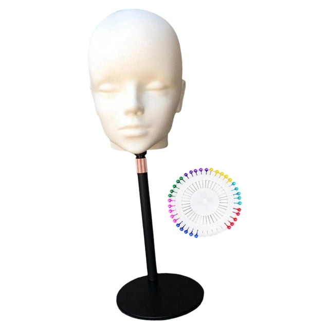 Zentra Bald Mannequin Head Accessories Multifunctional Cosmetology Training Wig Styling White