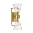 thumbnail image 2 of Warm Brass Two Light Wall Sconce from the Bennington Collection, 2 of 5