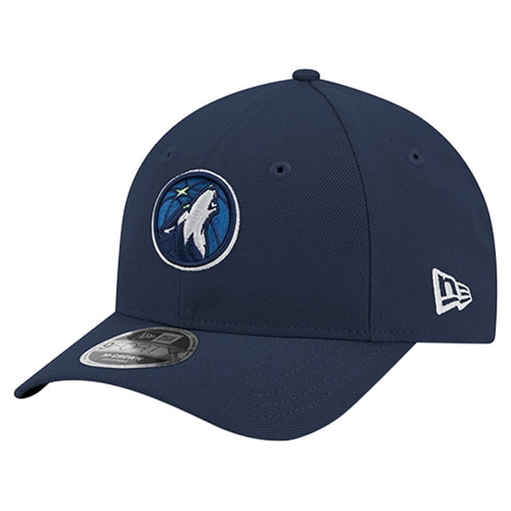 Men's New Era Navy Minnesota Timberwolves 9FORTY Stock M-Crown Adjustable Hat