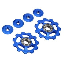 GOOHOCHY 2 Pcs Rear Derailleur Pulley 11t Mountain Bike Sprocket Wheel Blue