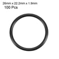 thumbnail image 2 of 100Pcs 26mm x 1.9mm Anillo de goma nitrilo flexible negro, arandela de sellado de aceite, grommets, 2 of 5