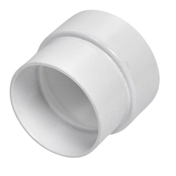 Vaculine Central Vacuum Cleaner White PVC 2 Inch To 1-13/16 Inch Pipe Adaptor Fitting