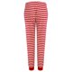 thumbnail image 2 of SF - Pantalones de Estar por Casa Diseño de Rayas para Mujer (Rojo, Blanco), 2 of 3