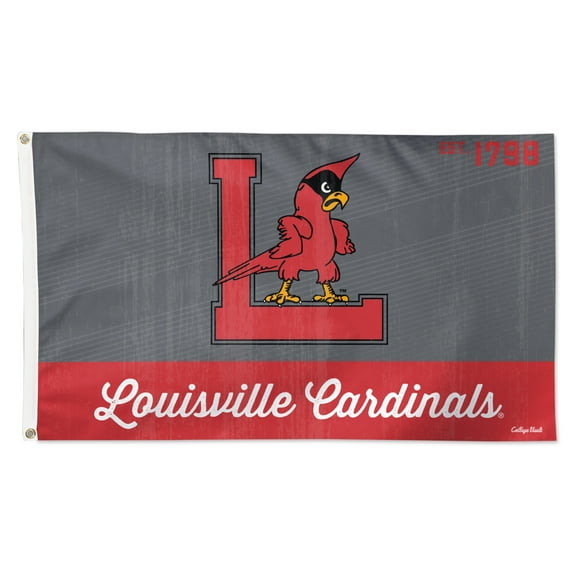 WinCraft Louisville Cardinals Single-Sided College Vault Team Deluxe Flag
