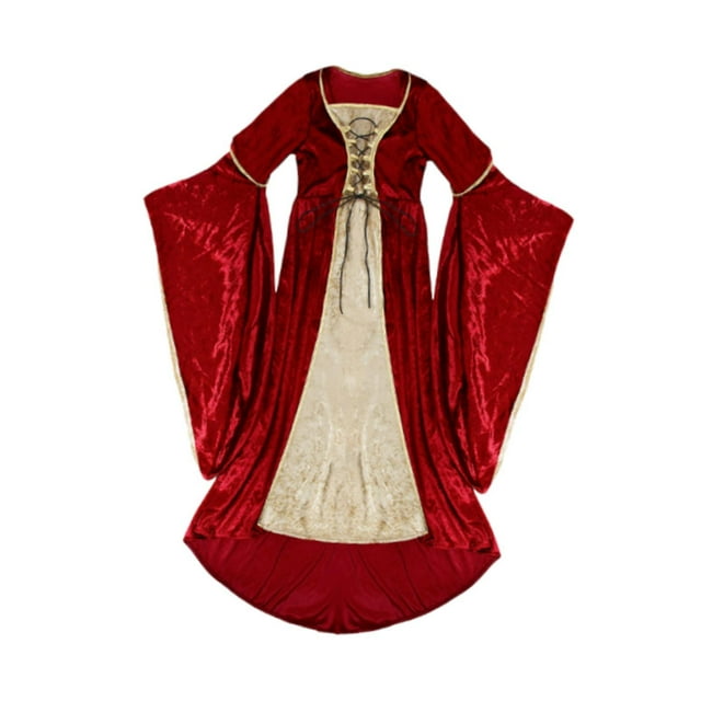 BELOVING Costume de Performance d'Halloween pour Enfants Décoration pour Fête de Boîte de Nuit Accessoire Photo Rouge m