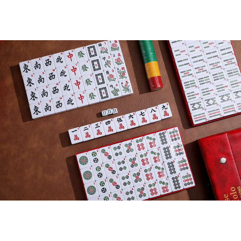  drizzle 34mm Mahjong Set - 146 Medium Size Tiles