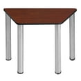 thumbnail image 3 of Regency Trapezoid 36 x 23 x 19 Learning School Desk- Cherry Top Chrome Legs, 3 of 5