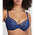 thumbnail image 5 of Reveal Womens Low-Key Lace Unlined Demi Bra Style-B30385, 5 of 6