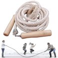 thumbnail image 1 of 3-10m Long Jump Rope, Multiplayer Rope Skipping, Long Skipping Rope With Wooden Handle, Best Team Group Double Dutch Jump Rope, 1 of 5